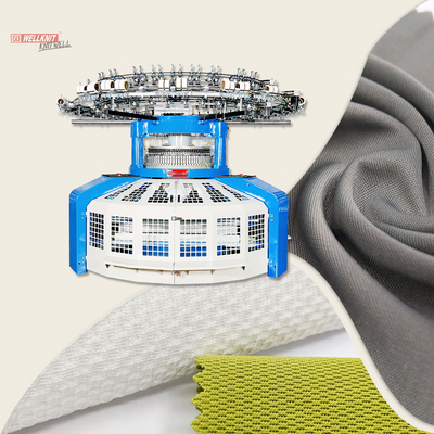 WELLKNIT KA4R-DL عالية الجودة المهنية غرامة مقياس 32-44G إطار عرض مفتوح مزدوجة جيرسي آلة الحياكة الدائرية
